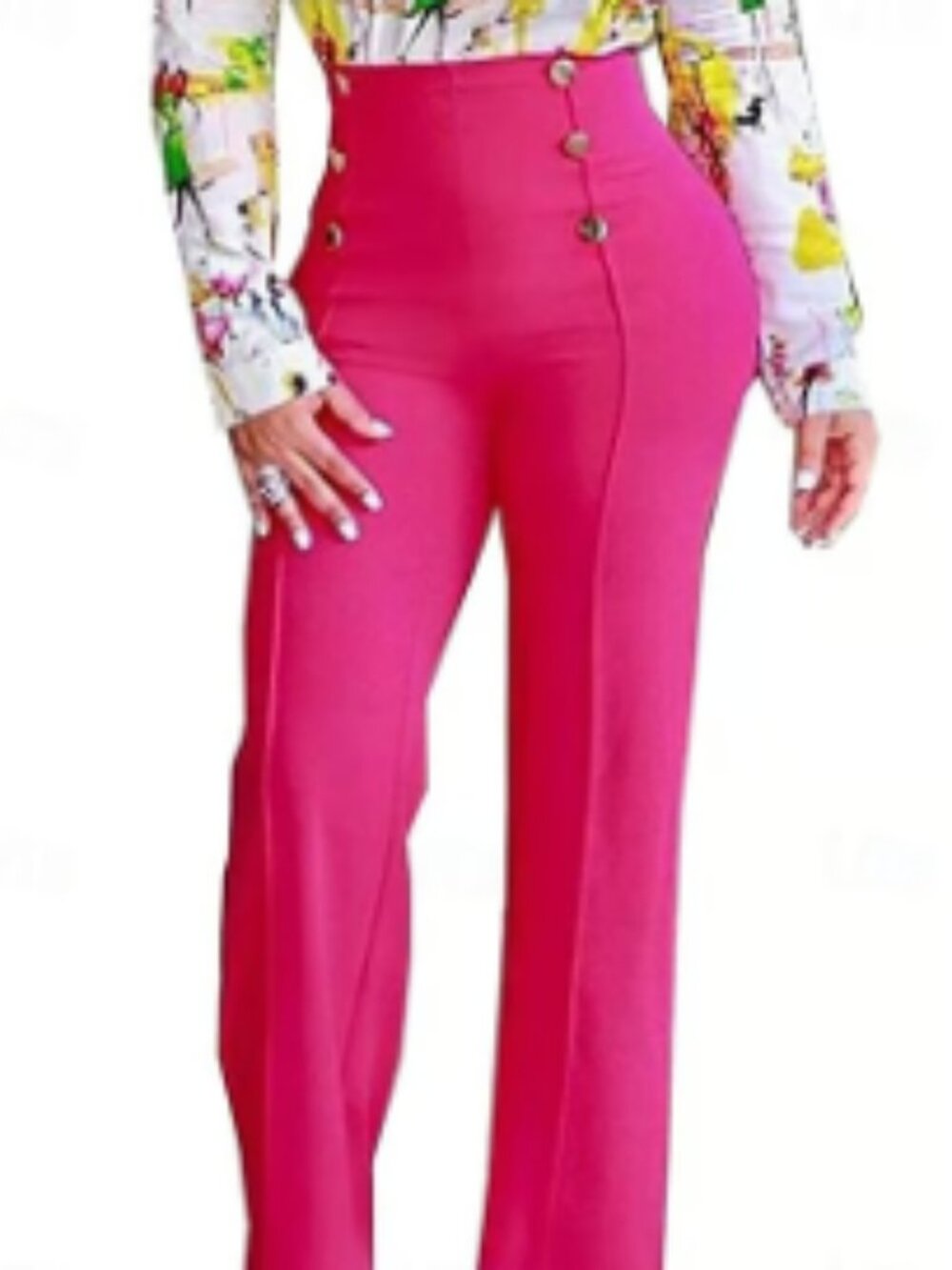 Wide Leg High-Waisted Dress Pants